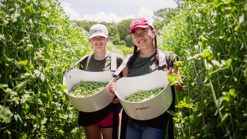 Students at Rutgers Gardens