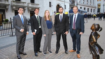 Scholars of the Clearing Corporation Charitable Foundation (CCCF) in NYC