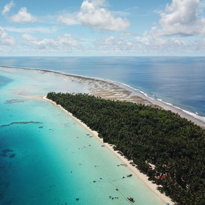 Ant atoll in Pohnpei, Micronesia