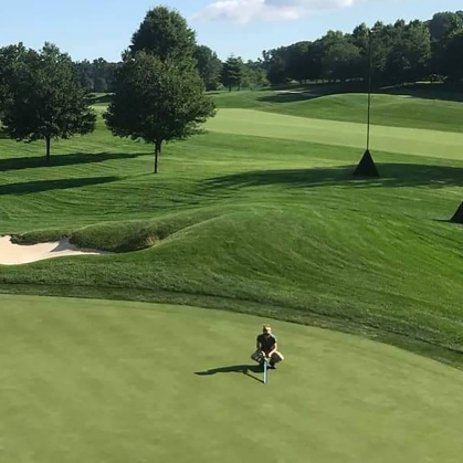 Elizabeth Coogan on the green