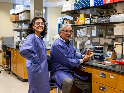 Dr. Don Y. Kobayashi with Grad student Radhika Patel